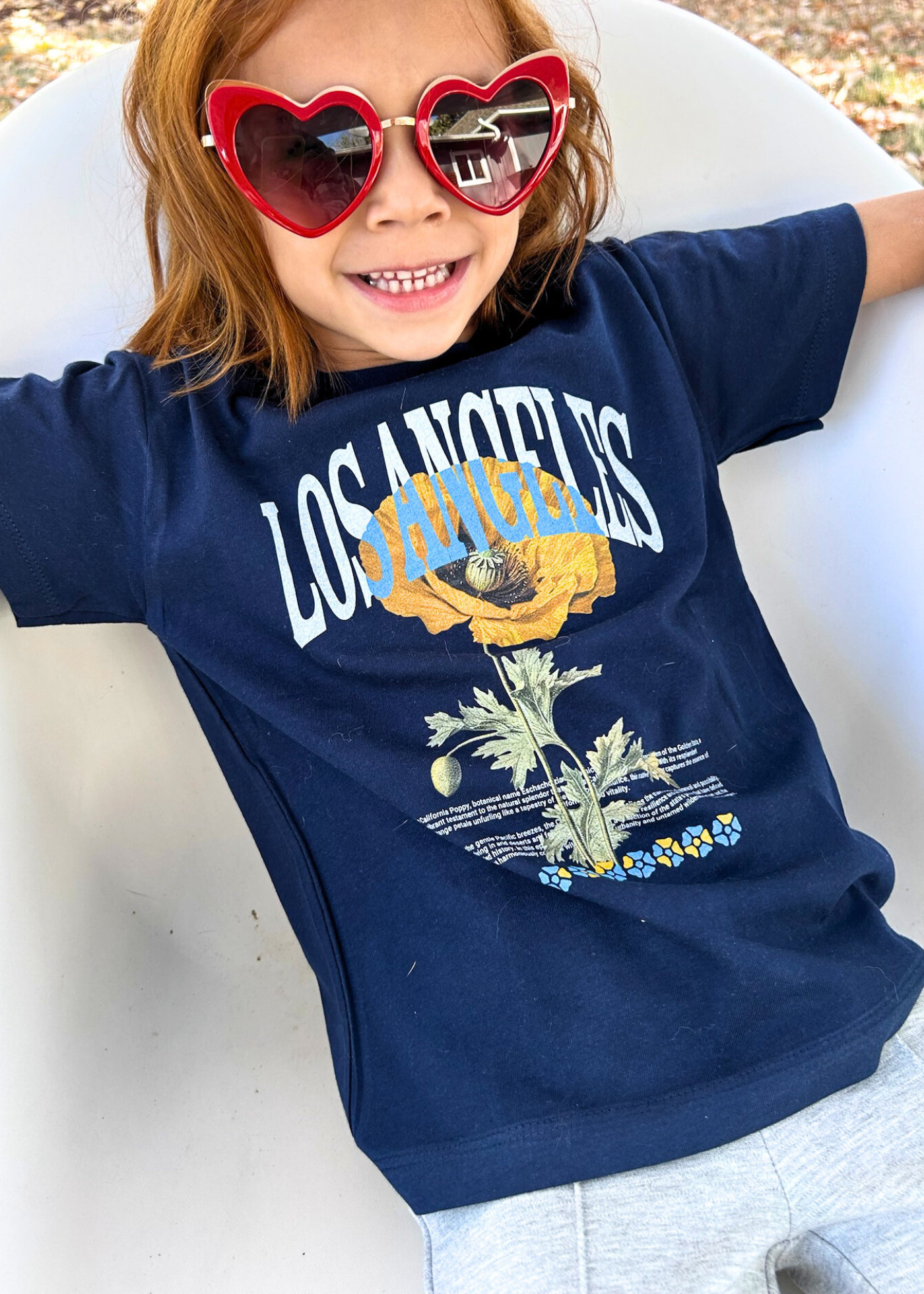 Los Angeles Poppy Kid's Navy T-Shirt