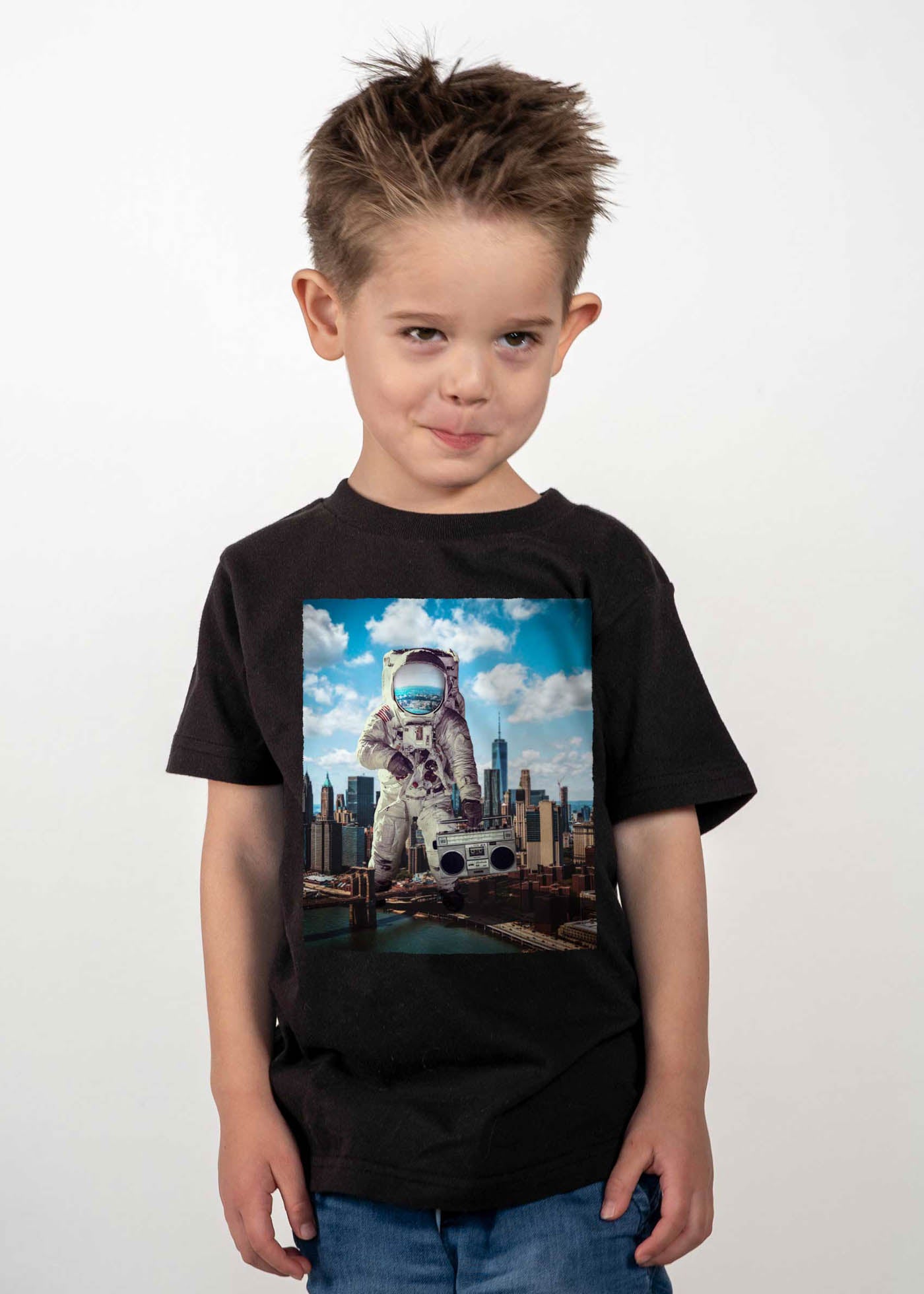 Astro NYC Kid's Black T-Shirt