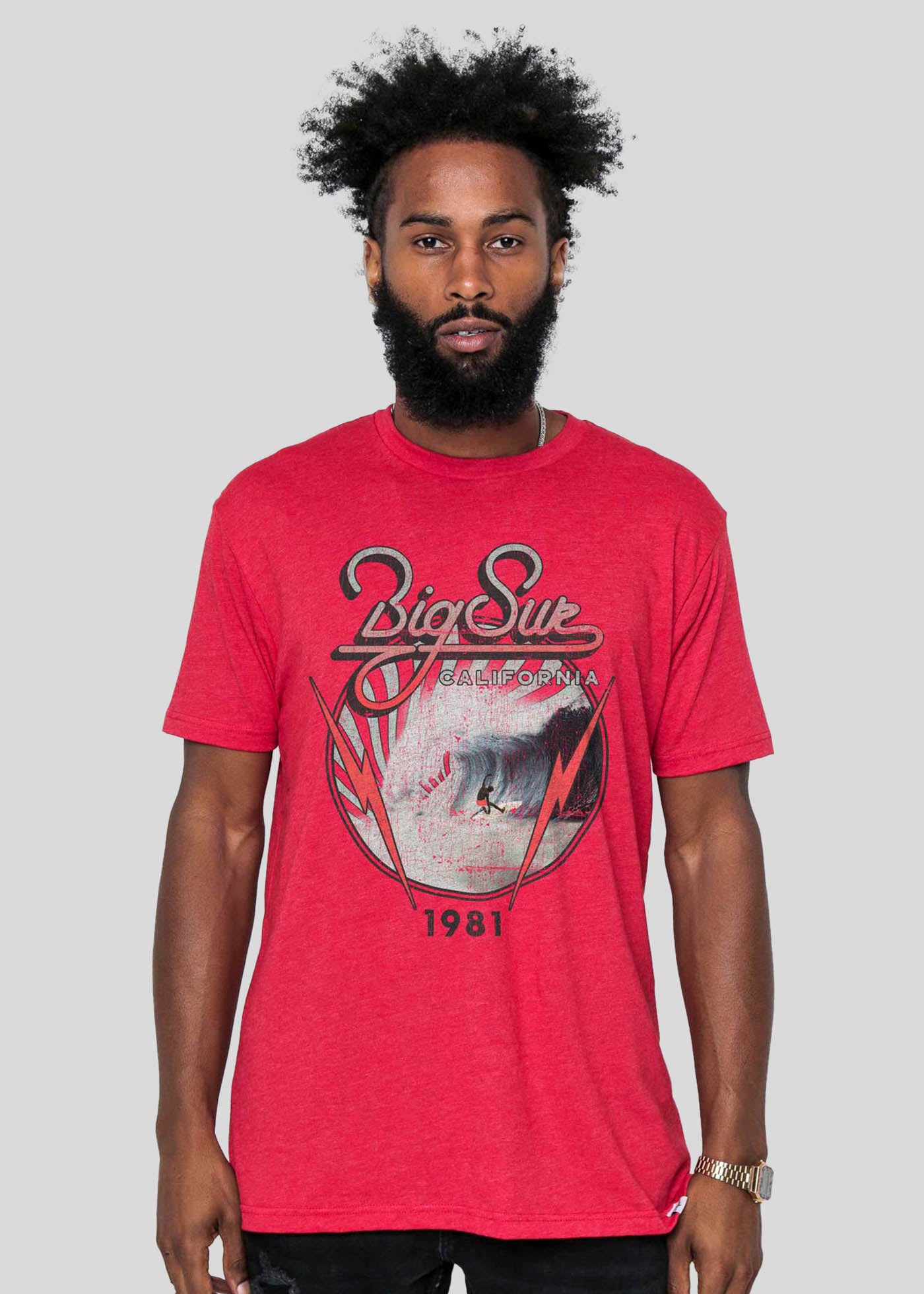 Big Sur Tour Men's Heather Red Classic Tee