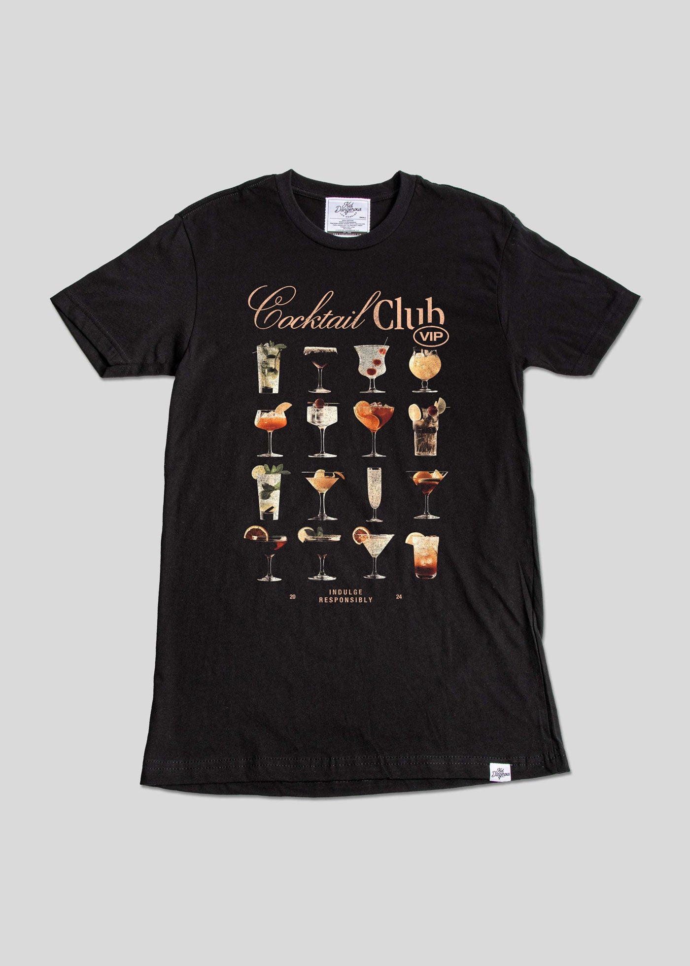 Cocktail Club Men's Classic Black T-Shirt