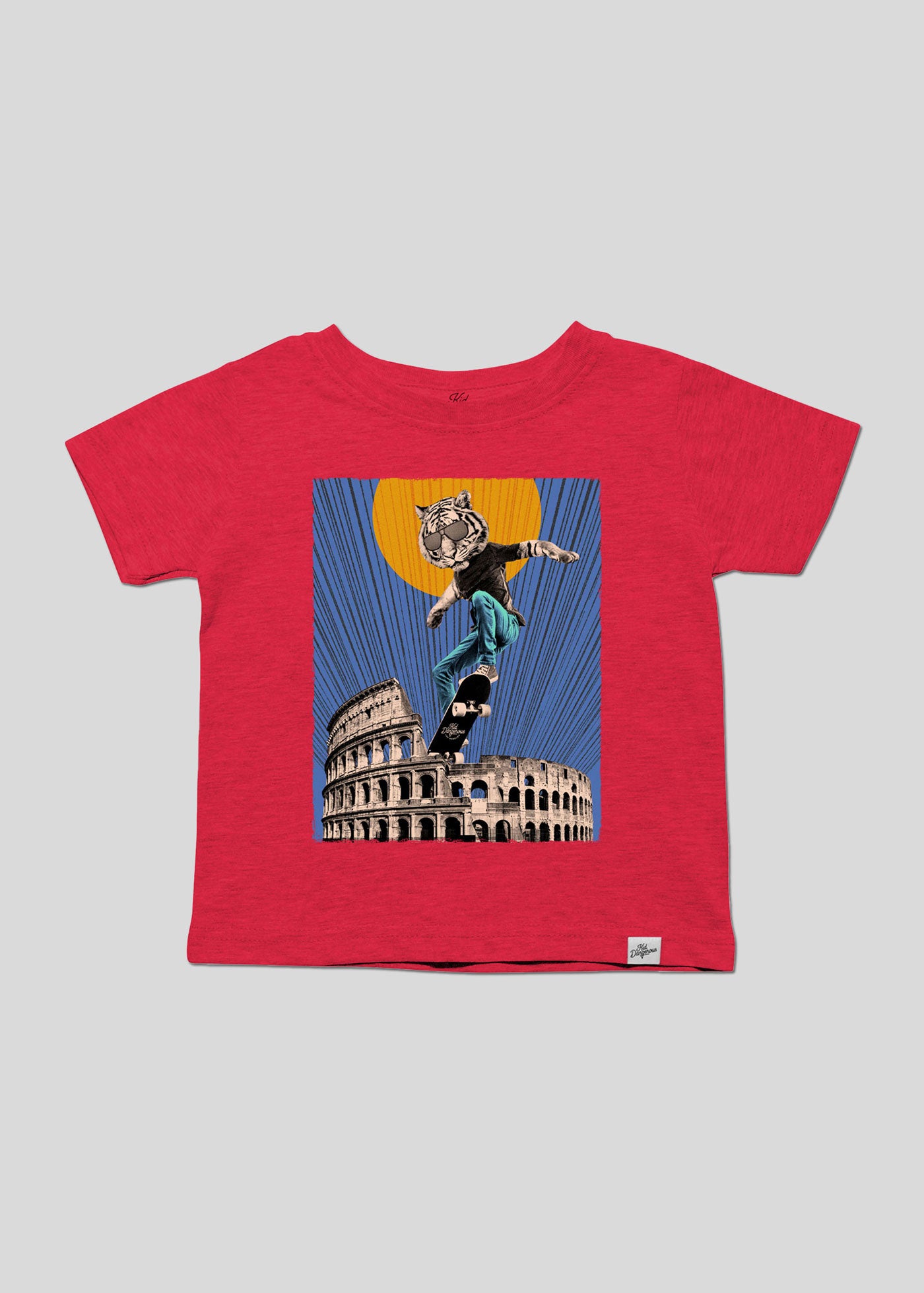 Colosseum Skater Kid's Heather Red T-Shirt