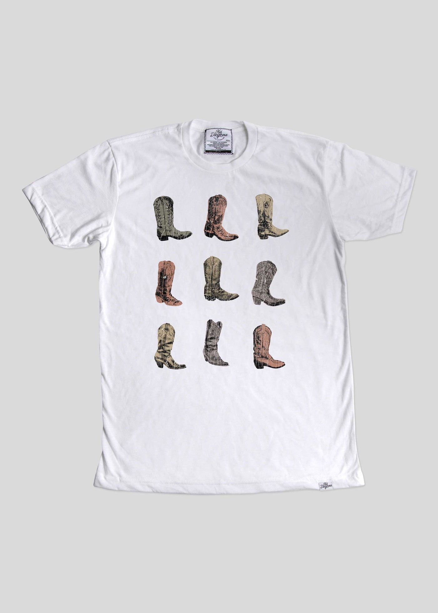 Cowboy Boots White Classic T-Shirt