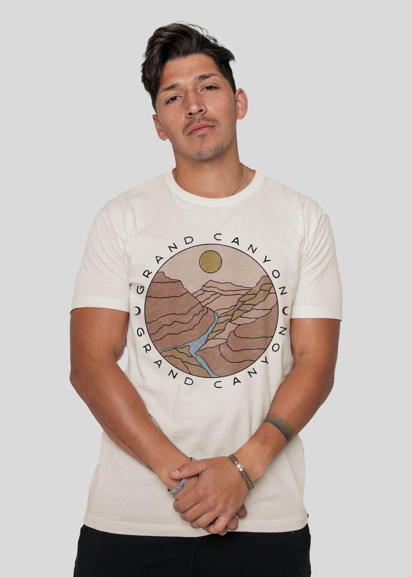 Grand Canyon Sun Men's Antique White Classic T-Shirt