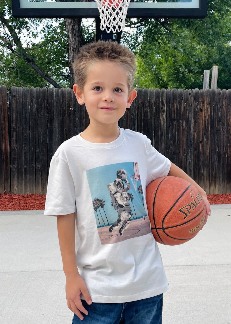 Astro Dunk Kid's Natural T-Shirt