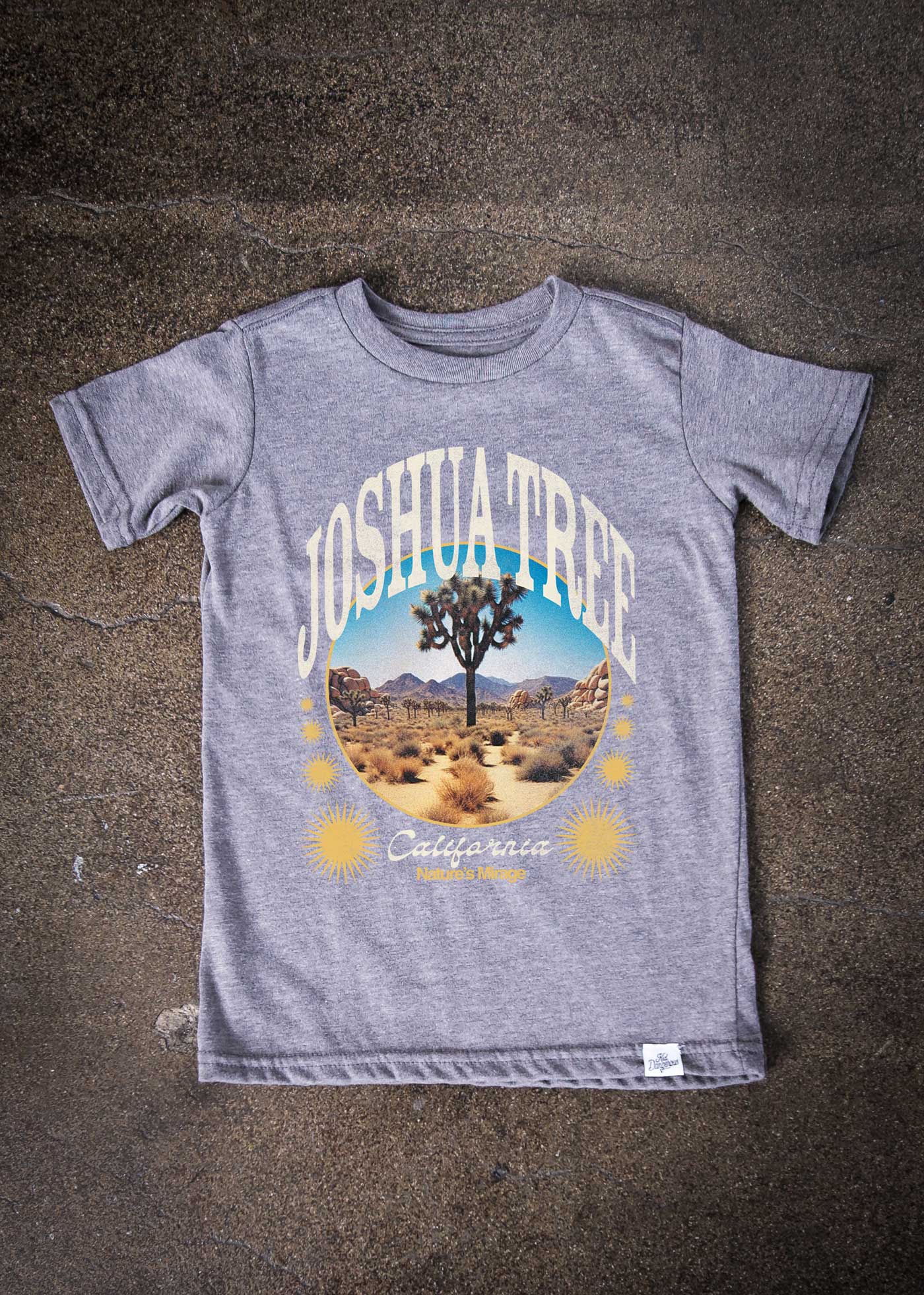 Joshua Tree Mirage Kid's Heather Grey T-Shirt