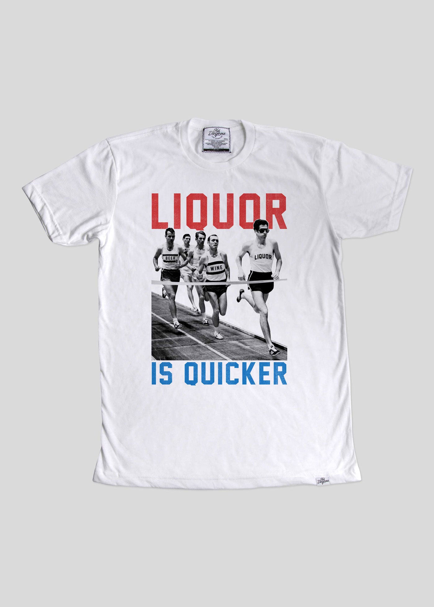 Liquor is Quicker Men's White Classic T-Shirt