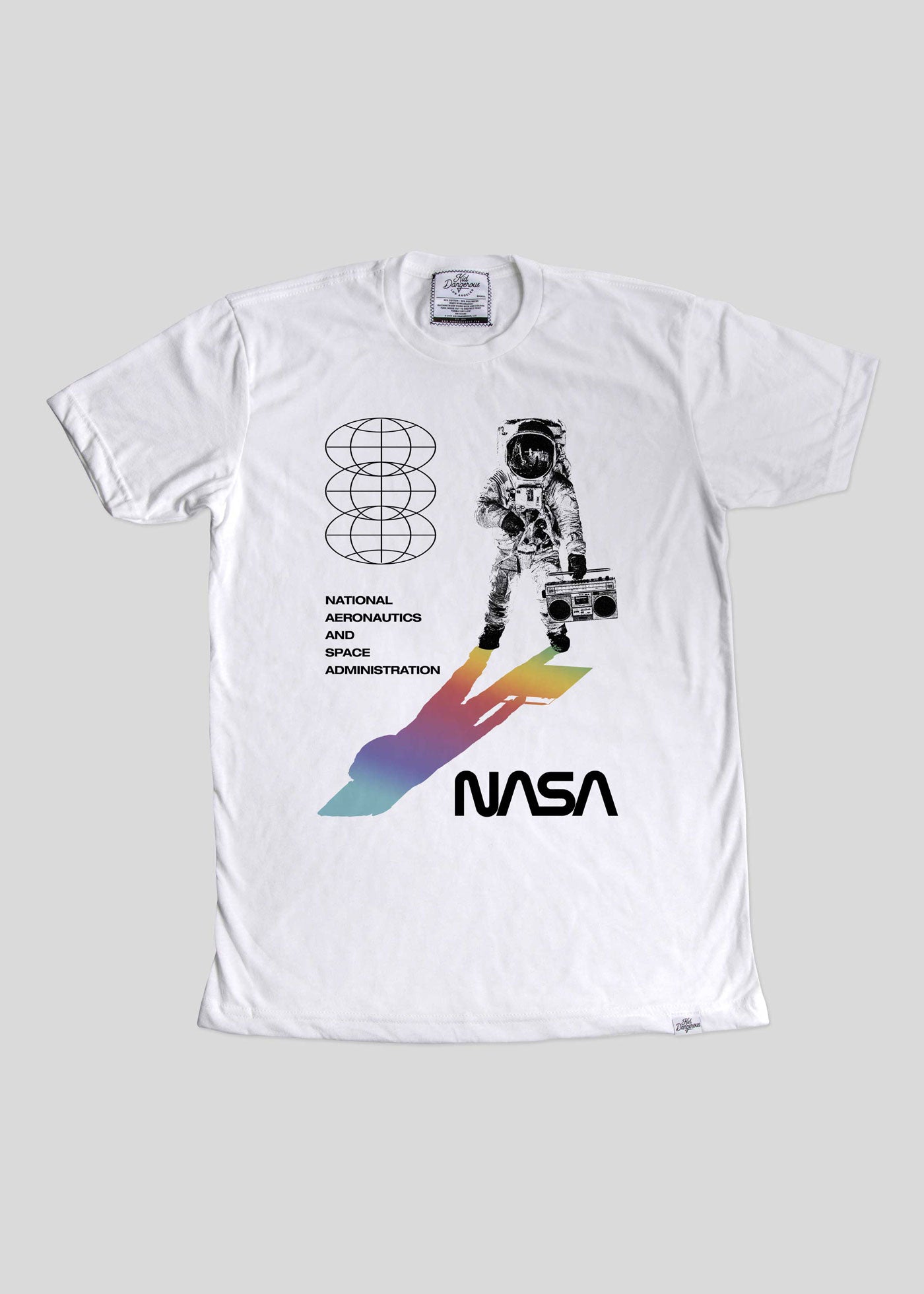 NASA Astro Shadow Men's White Classic T-Shirt