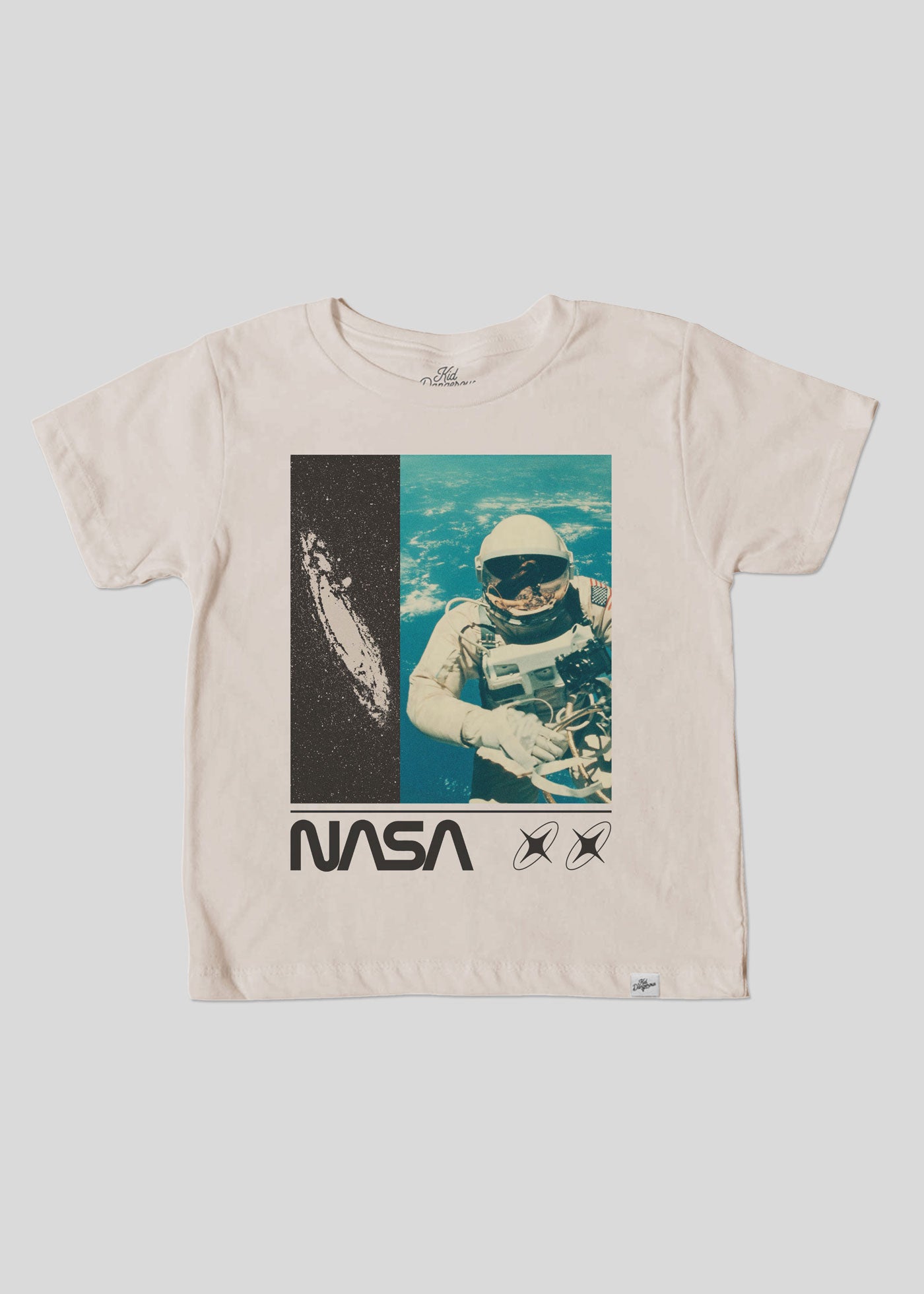 NASA Galaxy Poster Kid's Natural T-Shirt