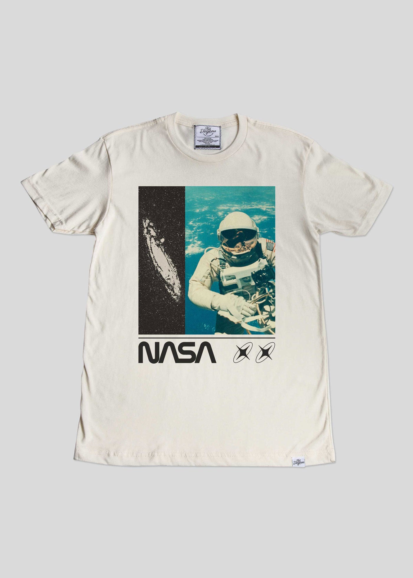 NASA Galaxy Poster Men's Antique White Classic T-Shirt