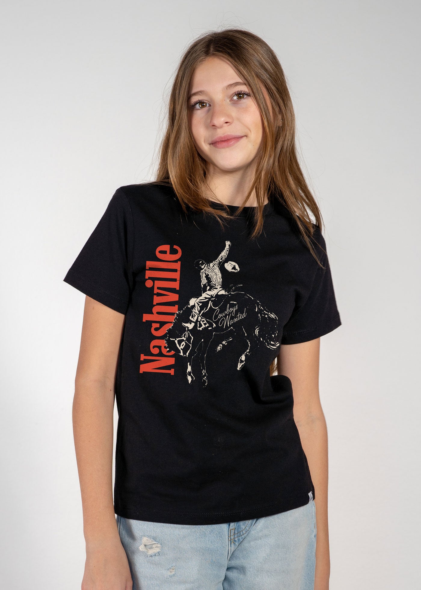 Nashville Rider Kid's Black T-Shirt