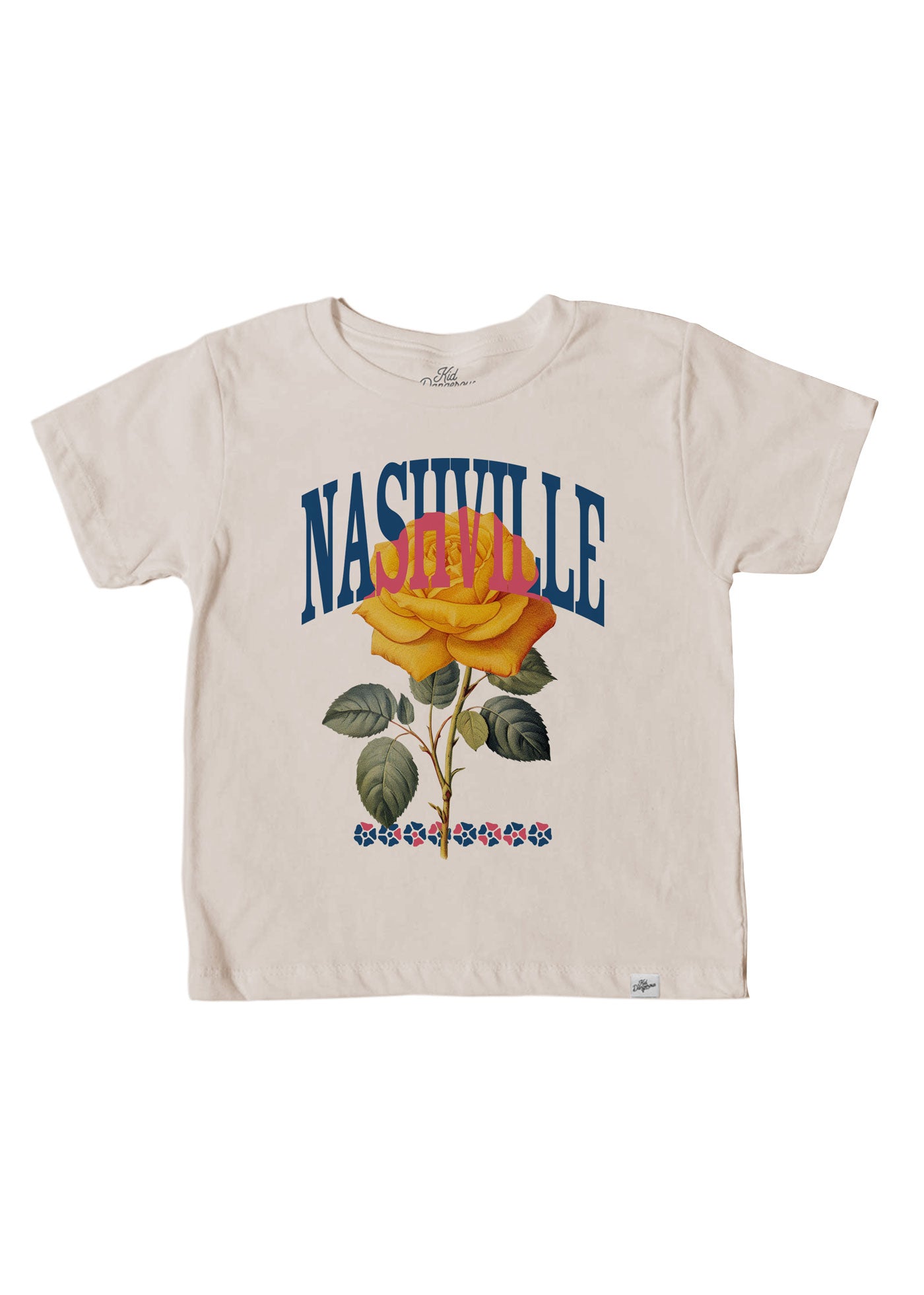 Nashville Rose Kid's Natural T-Shirt