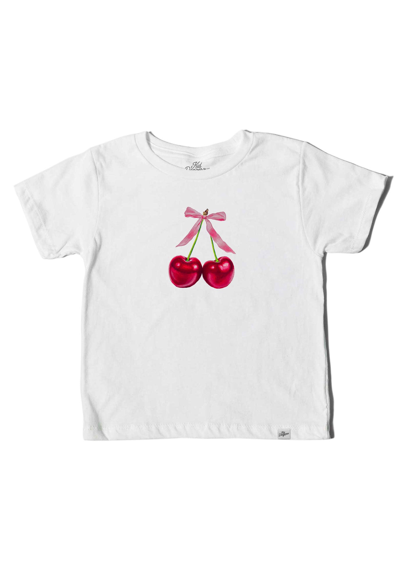 Parisian Cherries Kid's White T-Shirt