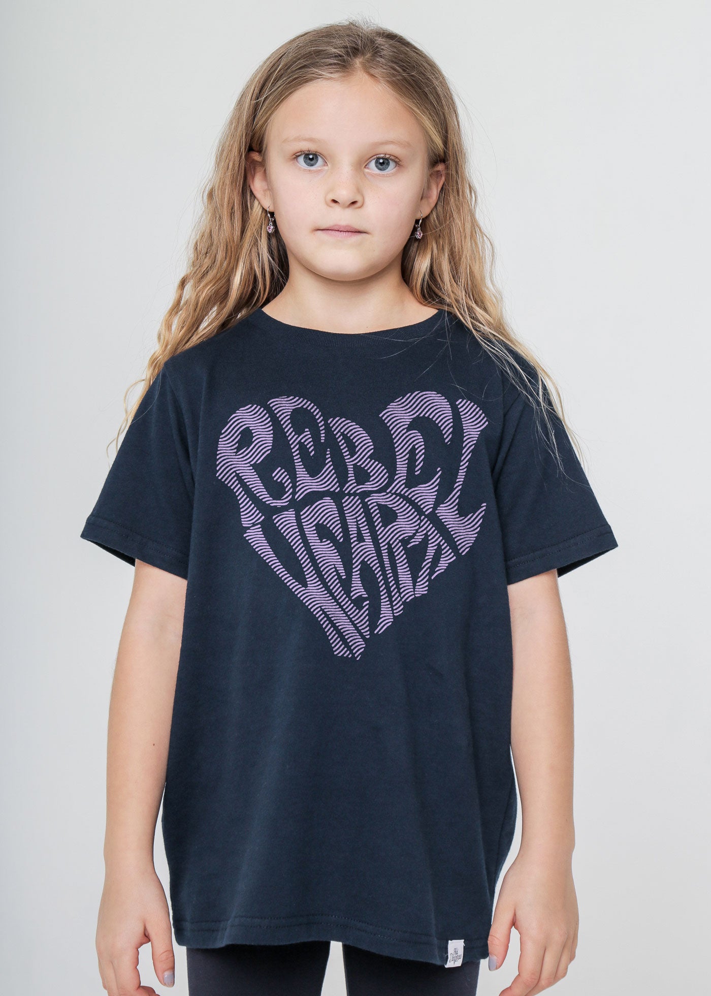 Rebel Heart Kid's Navy T-Shirt