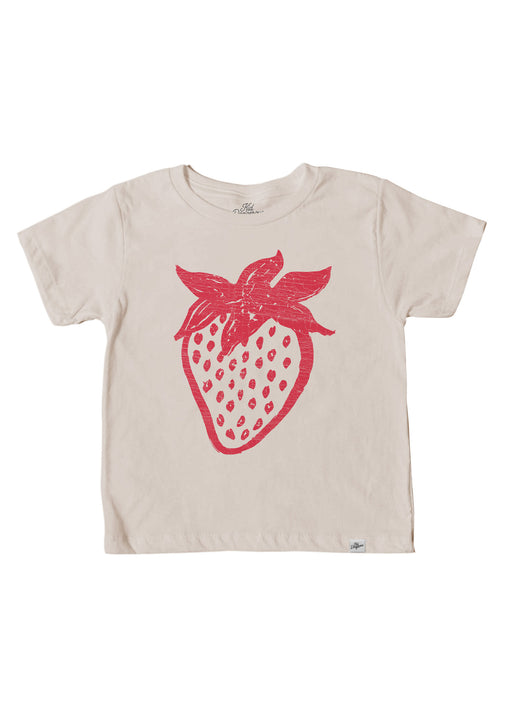 Strawberry Kid's Natural T-Shirt alternate view