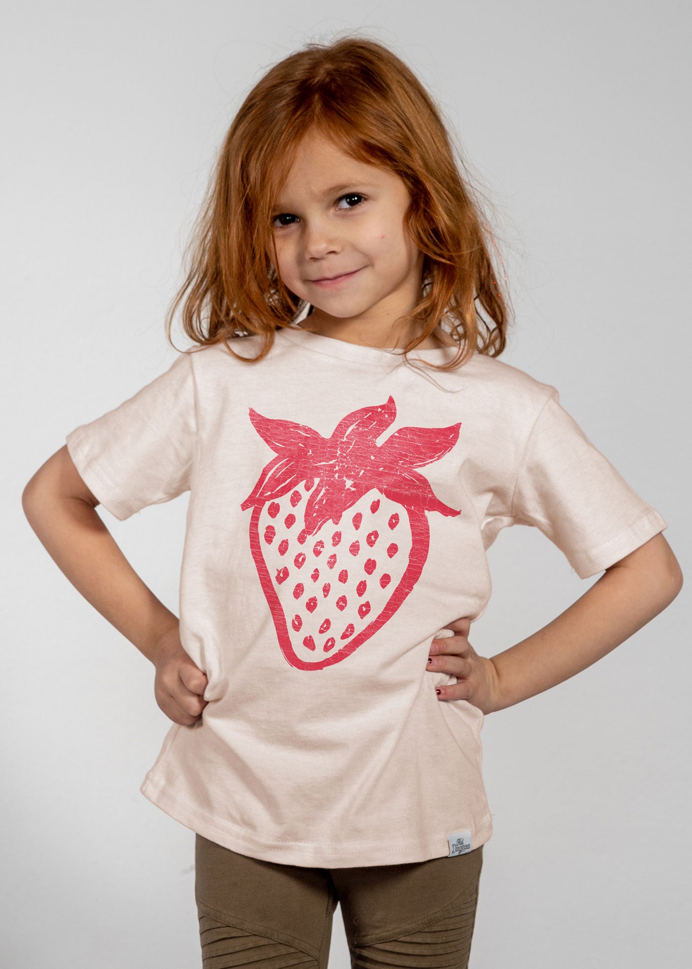 Strawberry Kid's Natural T-Shirt