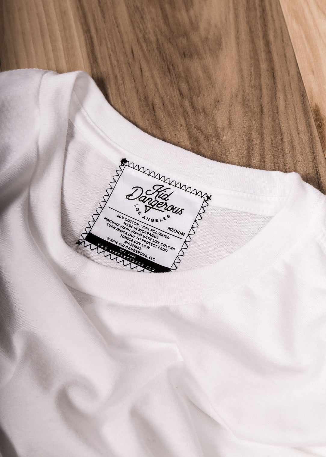 Soho Moto Men's White Heavyweight T-Shirt — Kid Dangerous