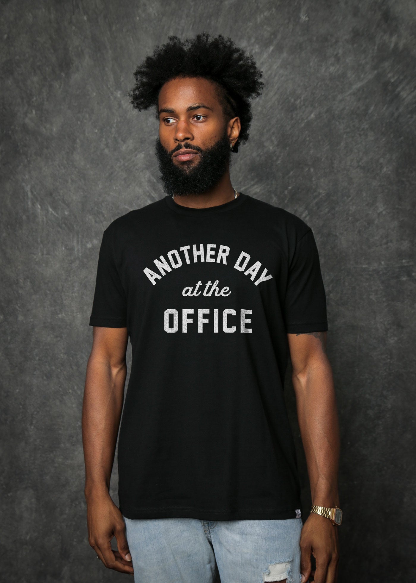 Another Day at the Office Men's Classic Black T-Shirt