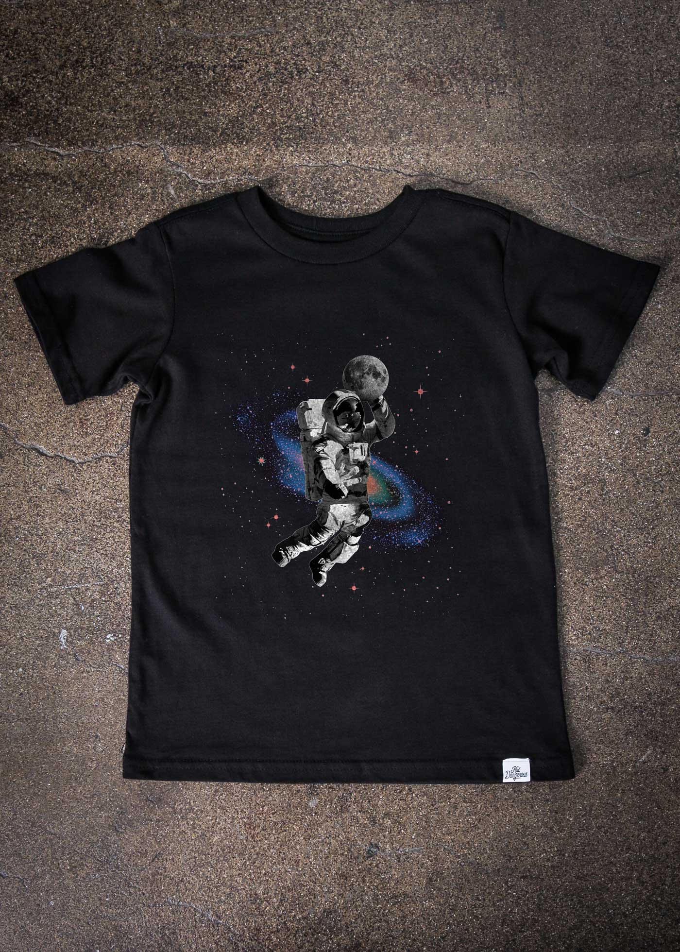 Astro Ball Kid's Black T-Shirt