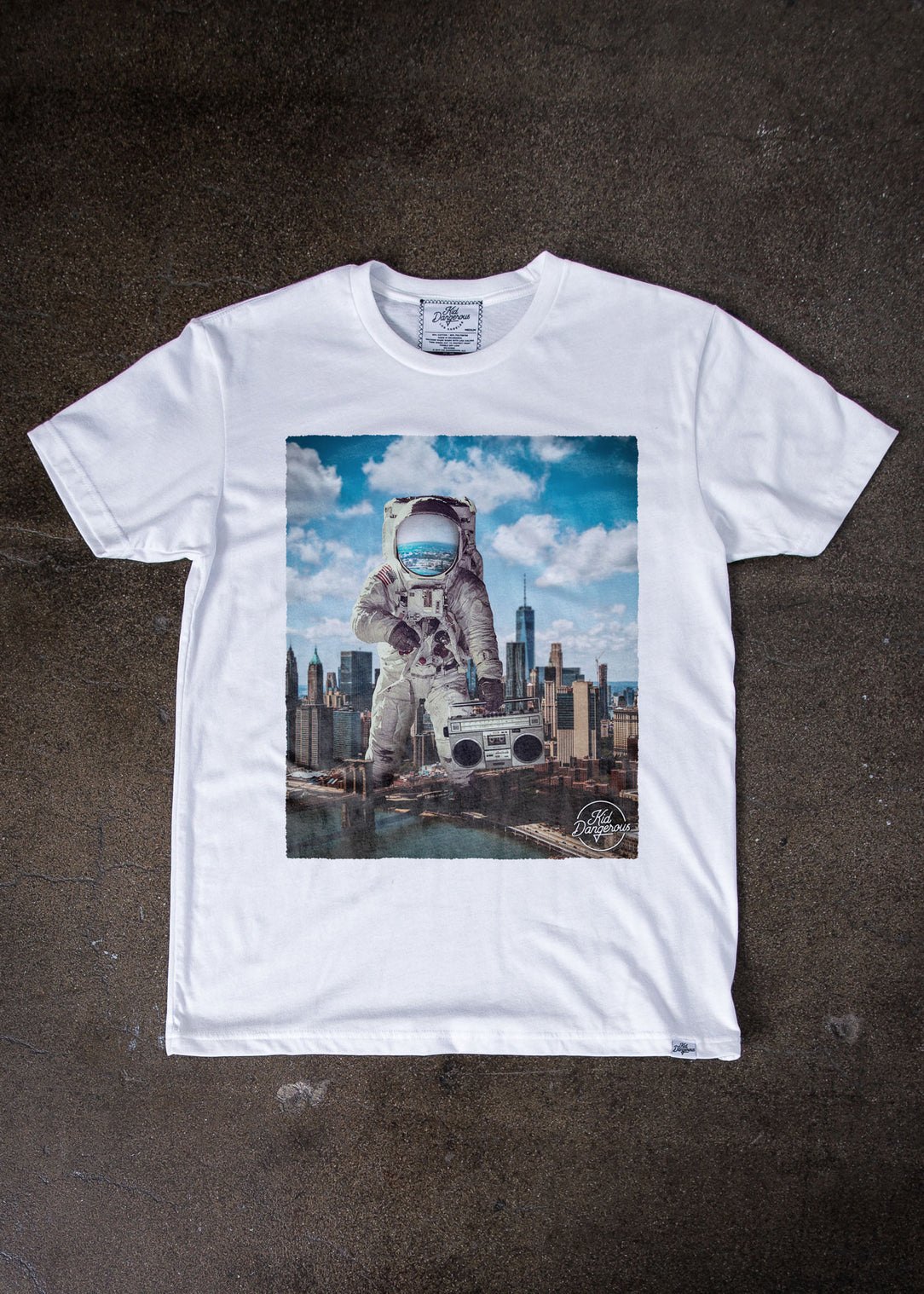 Astro NYC T-Shirt Classic White — Men\'s Kid Dangerous