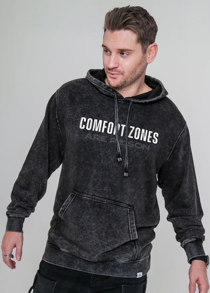 FIND THE COMFRT IN THE UNCOMFRTABLE Mineral Wash Hoodie