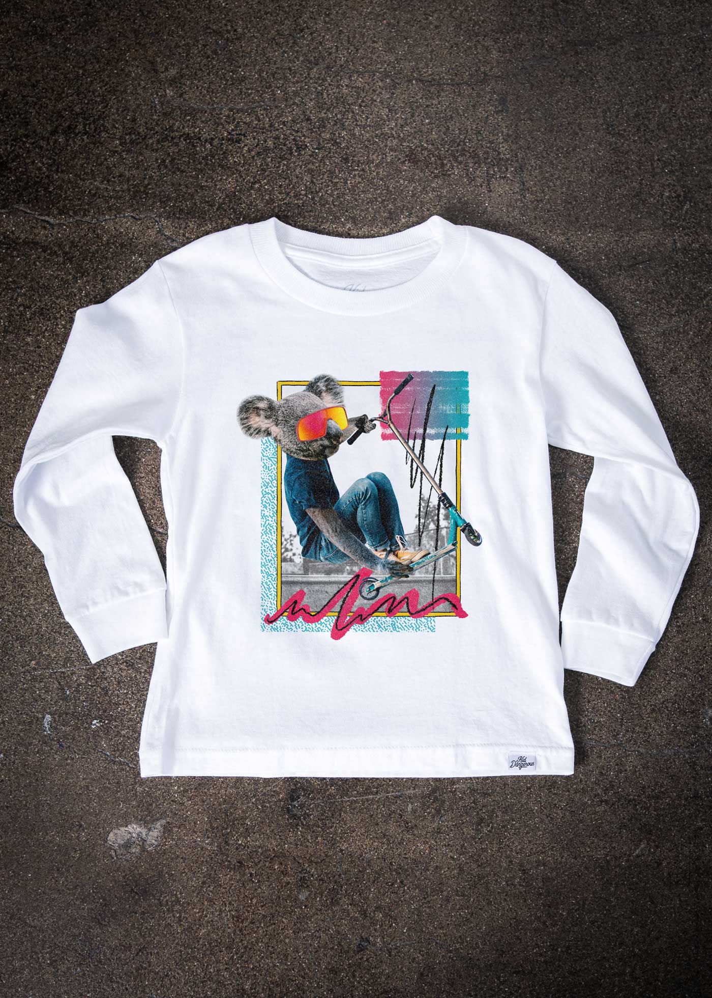 Koala Razor Kid's White Long Sleeve