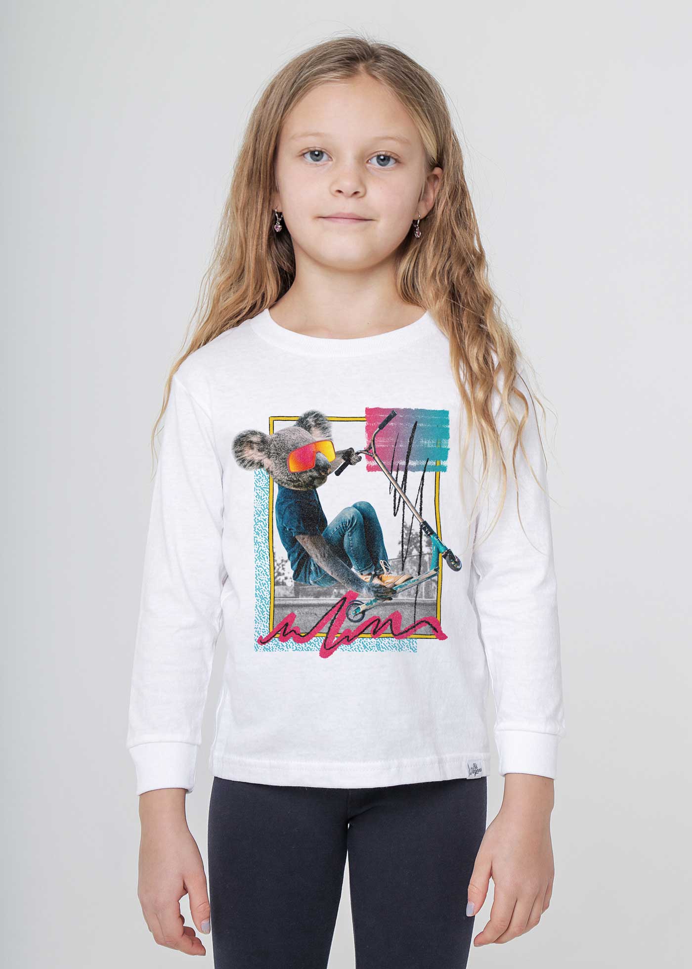 Koala Razor Kid's White Long Sleeve