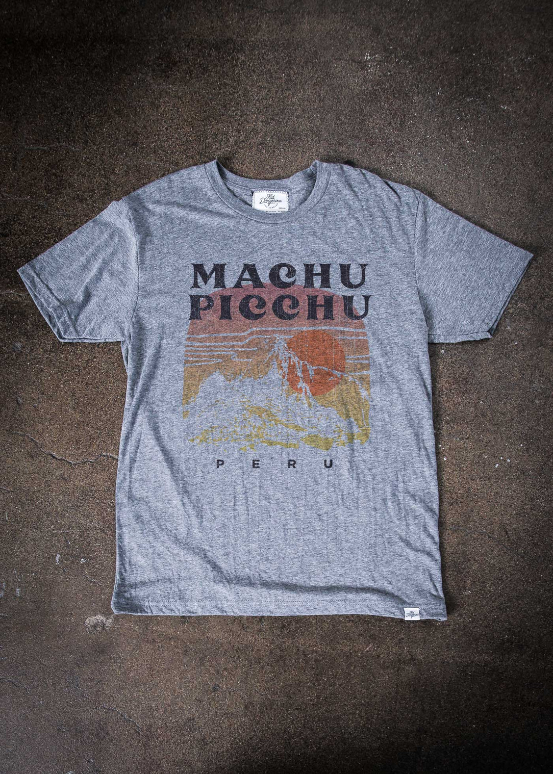 Machu Picchu Men's Heather Grey Classic T-Shirt