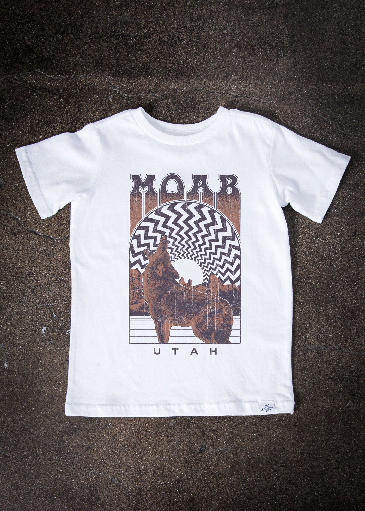 Moab Coyote Kid's White T-Shirt