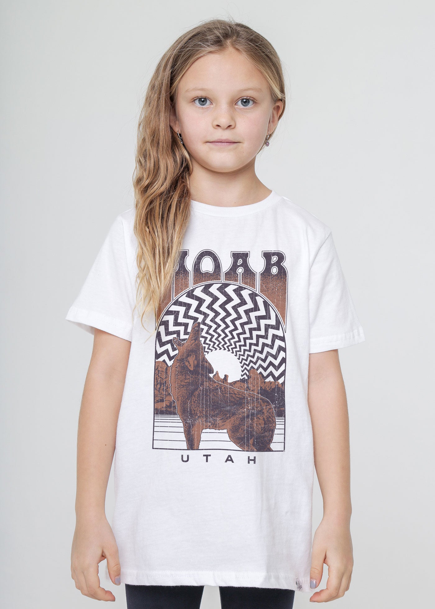 Moab Coyote Kid's White T-Shirt