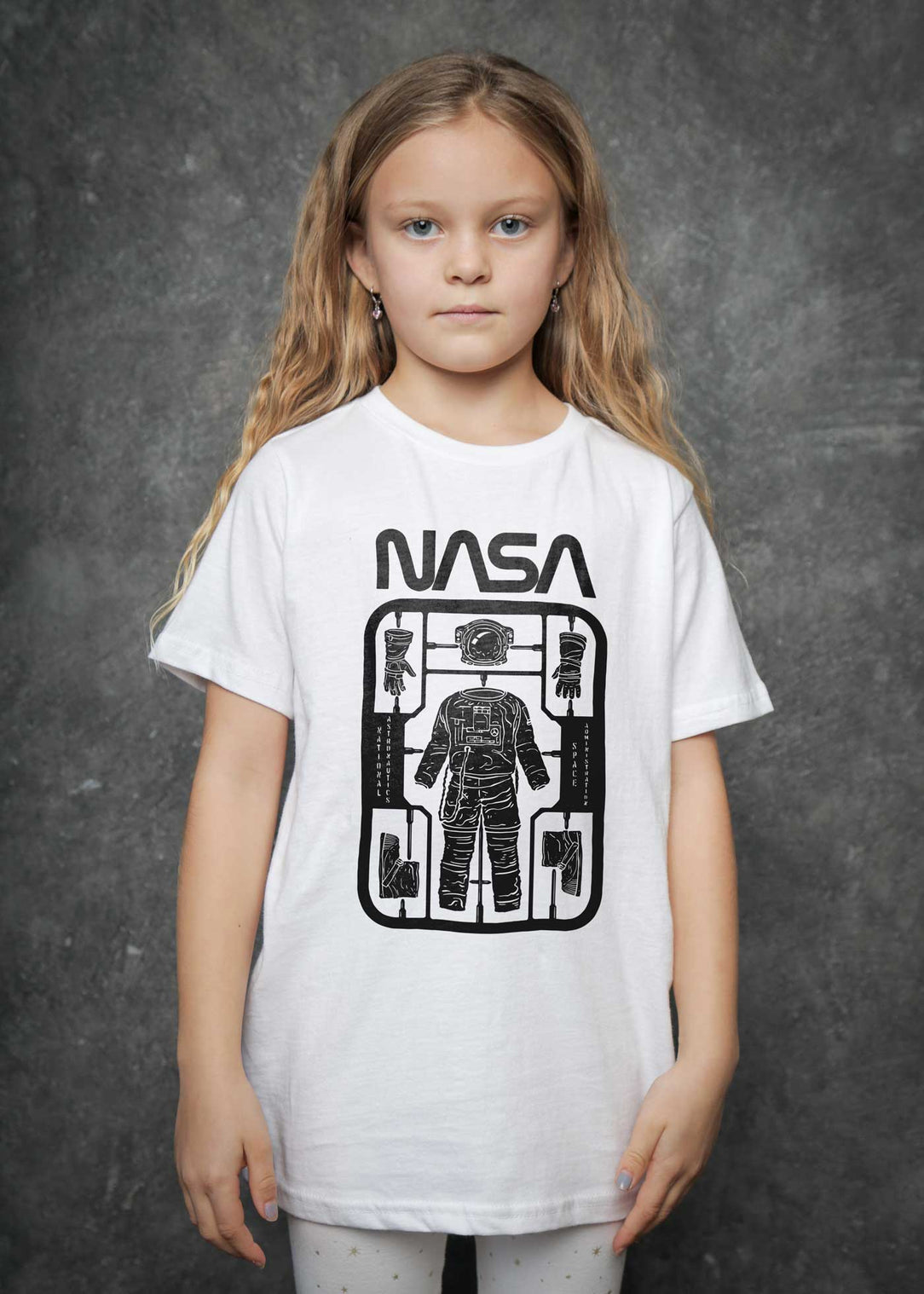 NASA Astronaut Toy Kid Dangerous T-Shirt Kid\'s — White