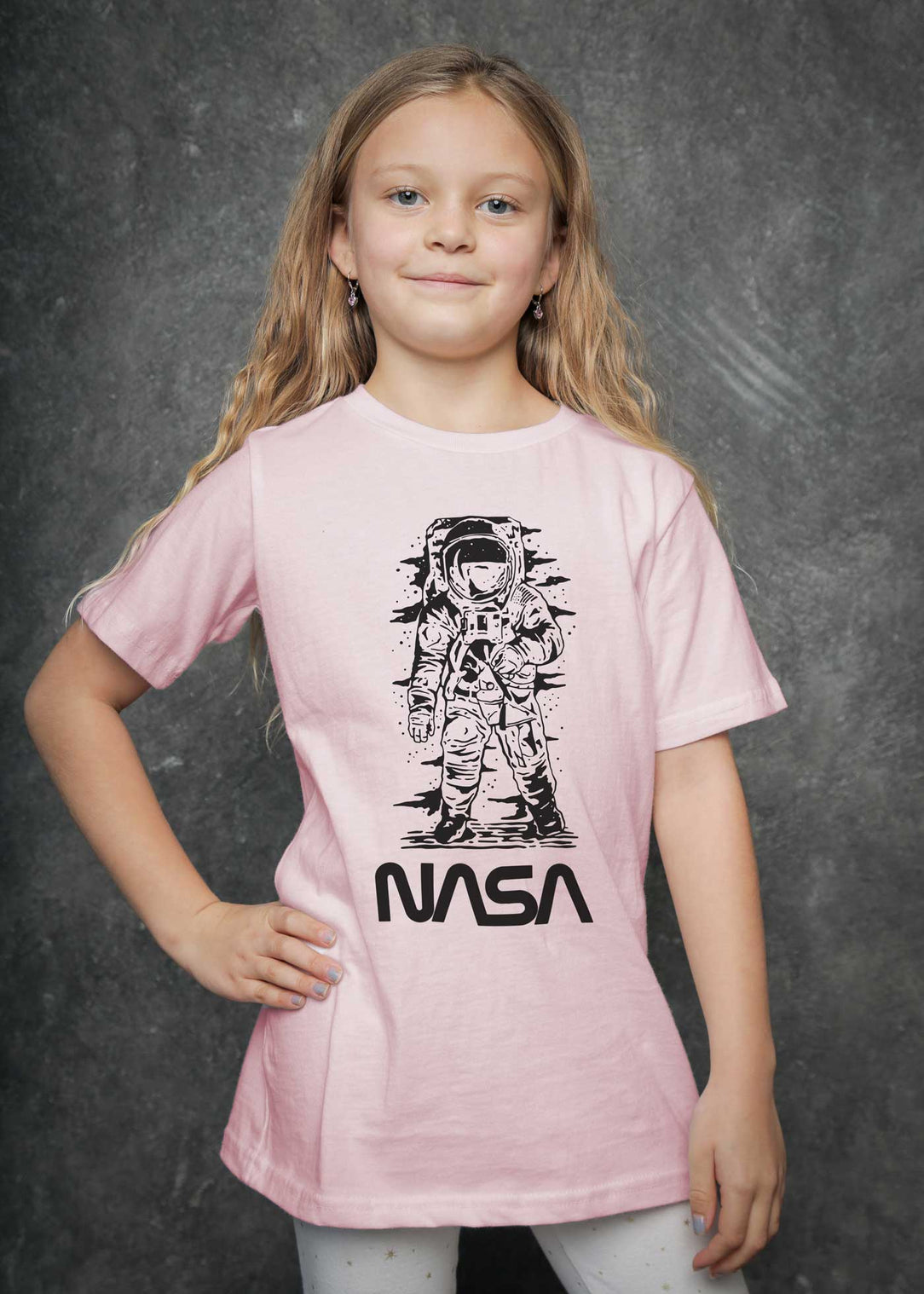 Step Dangerous Small NASA T-Shirt Pink Kid — Kid\'s One