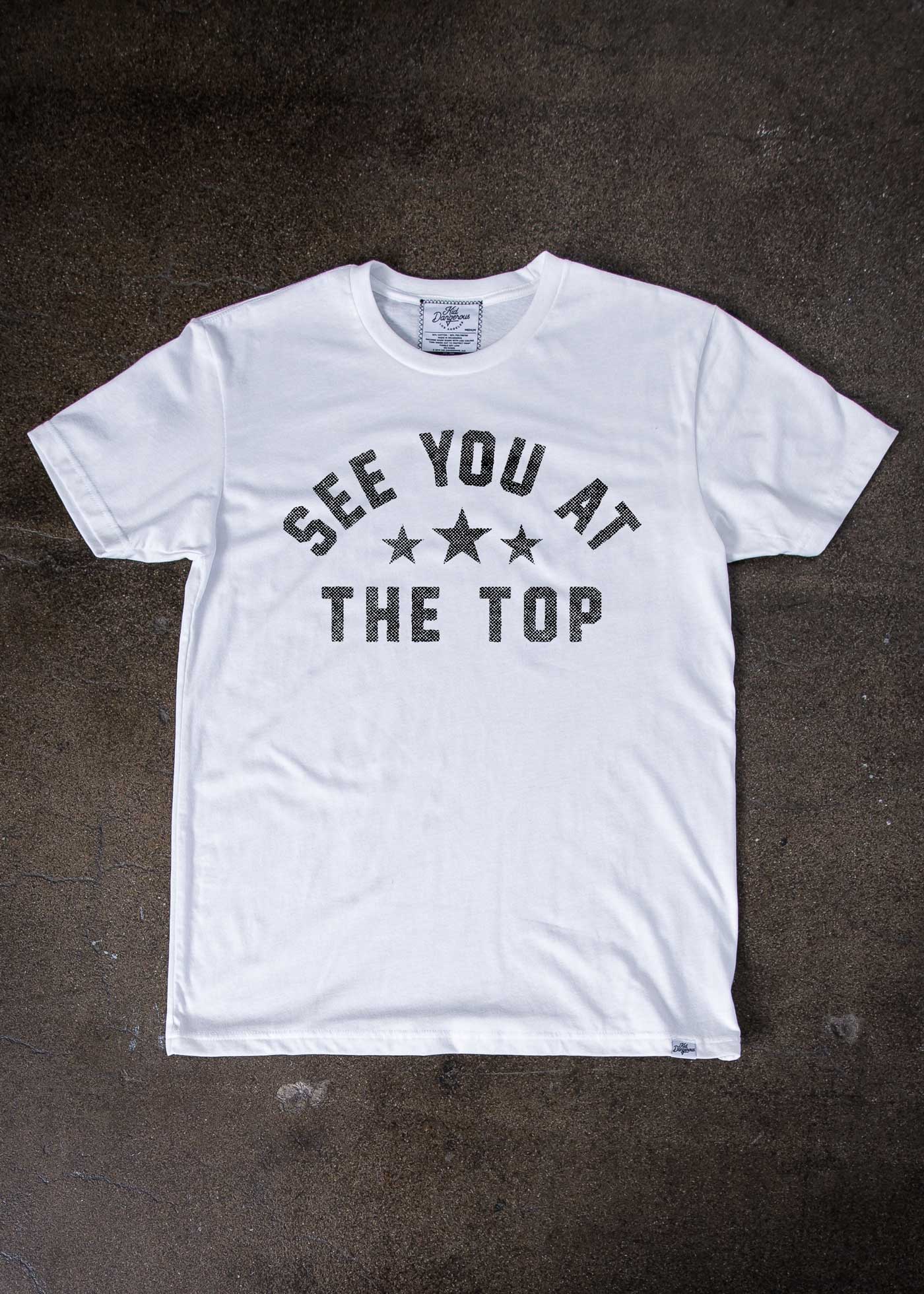 See You at the Top Stars Men's White Classic T-Shirt