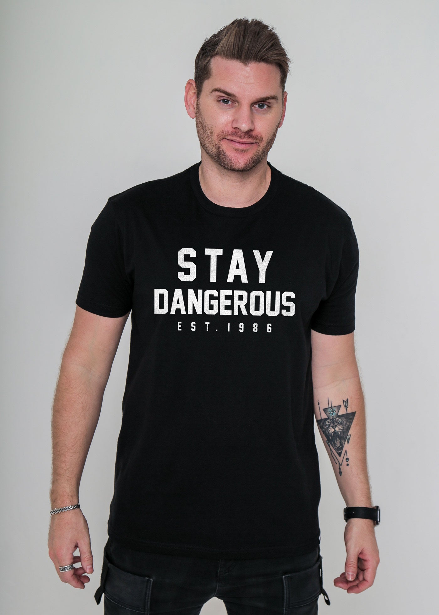 Stay Dangerous Collegiate Black Classic T-Shirt