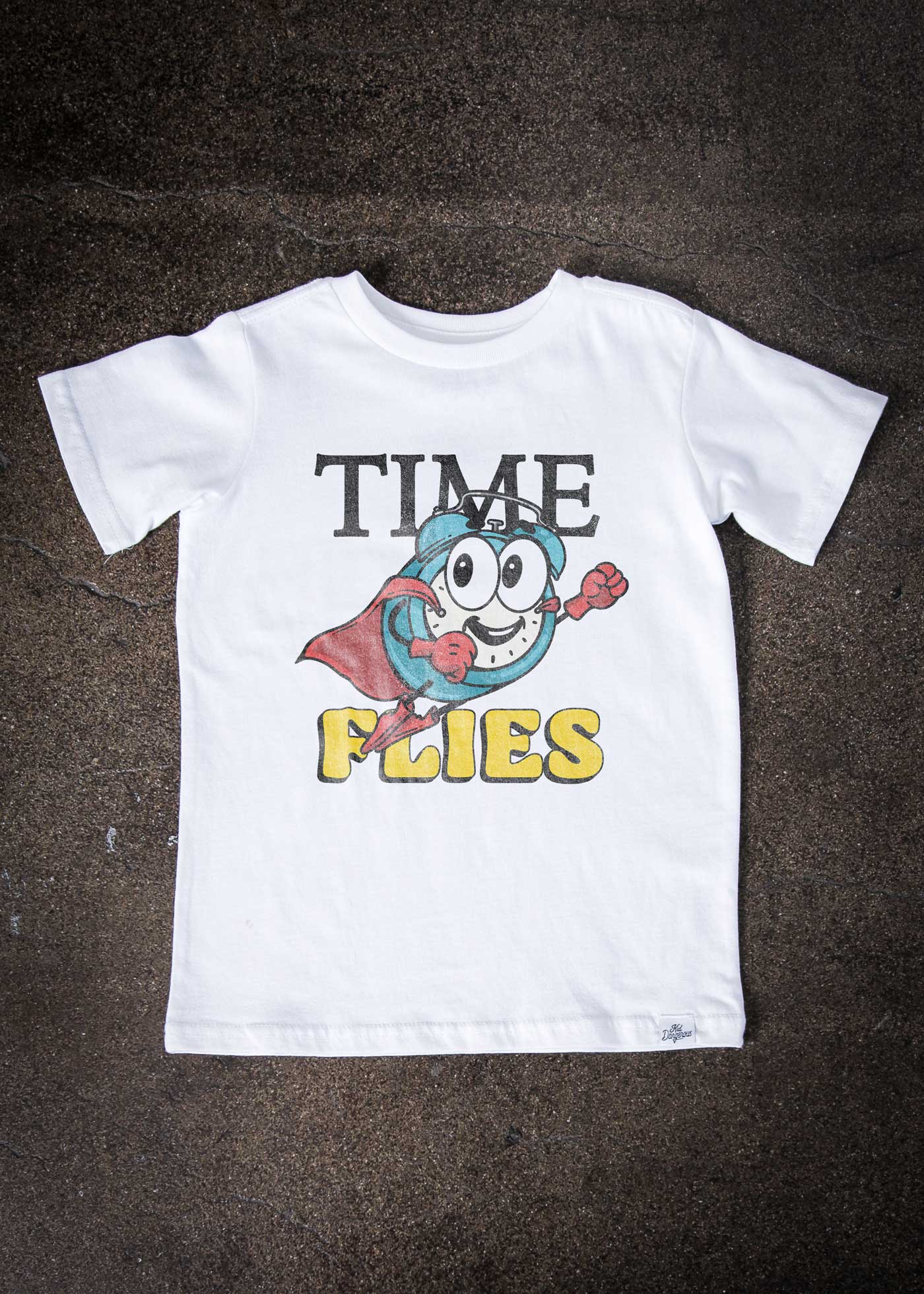 Time Flies Kid's White T-Shirt