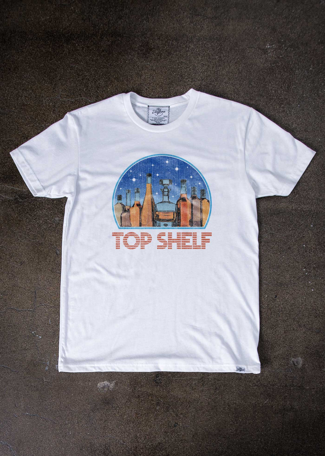 Top Shelf Space Men\'s White Dangerous — Kid Classic T-Shirt