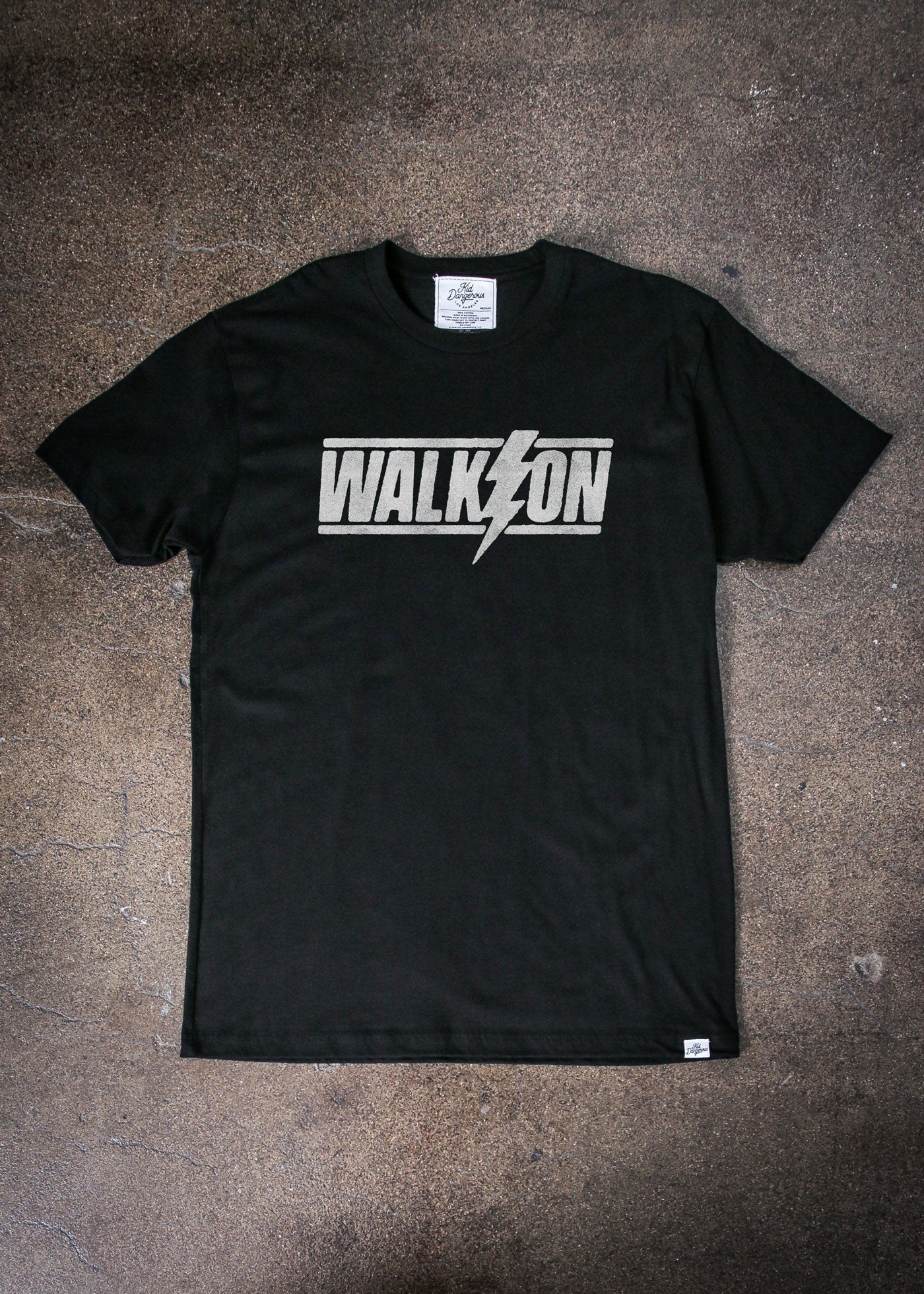 Walk On Lightning Black Classic T-Shirt