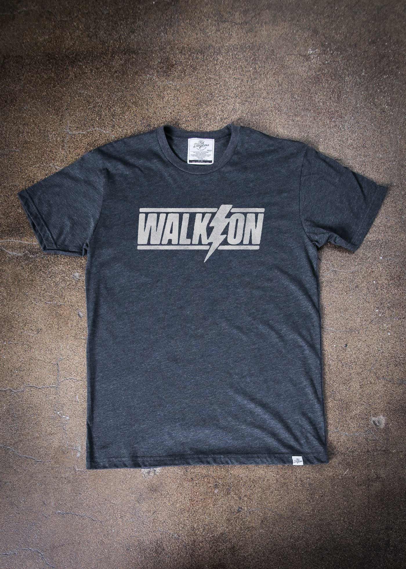 Walk On Lightning Charcoal Classic T-Shirt