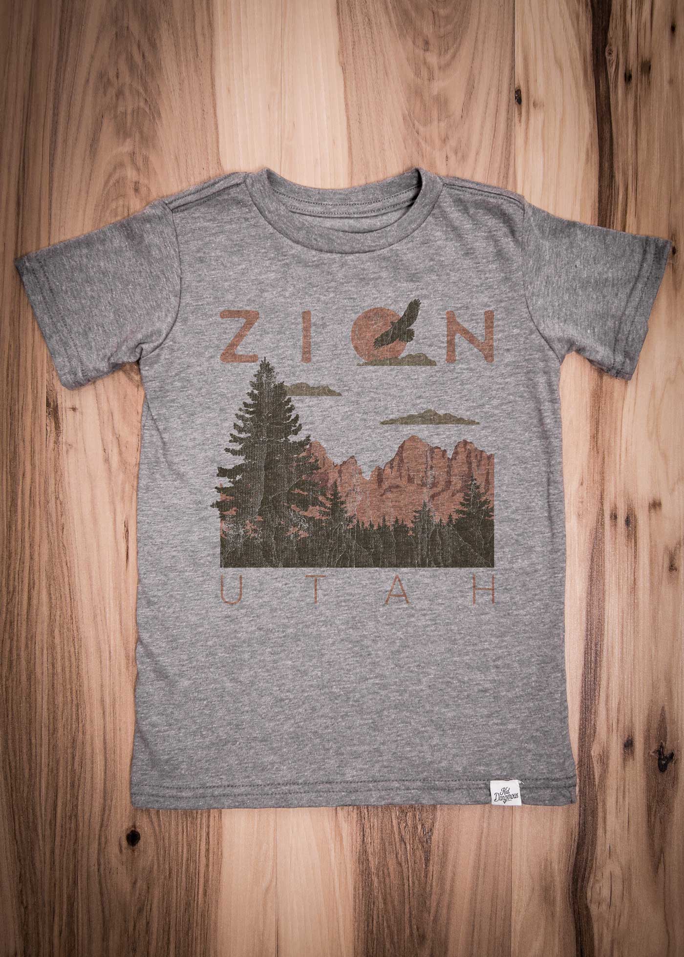 Zion Kid's Heather Grey T-Shirt